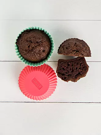 LURCH | Flexiform Moule à muffins Lot de 12 Couleurs Pastel | 